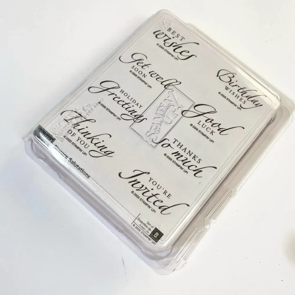 Stampin Up sincere salutations stamp set
